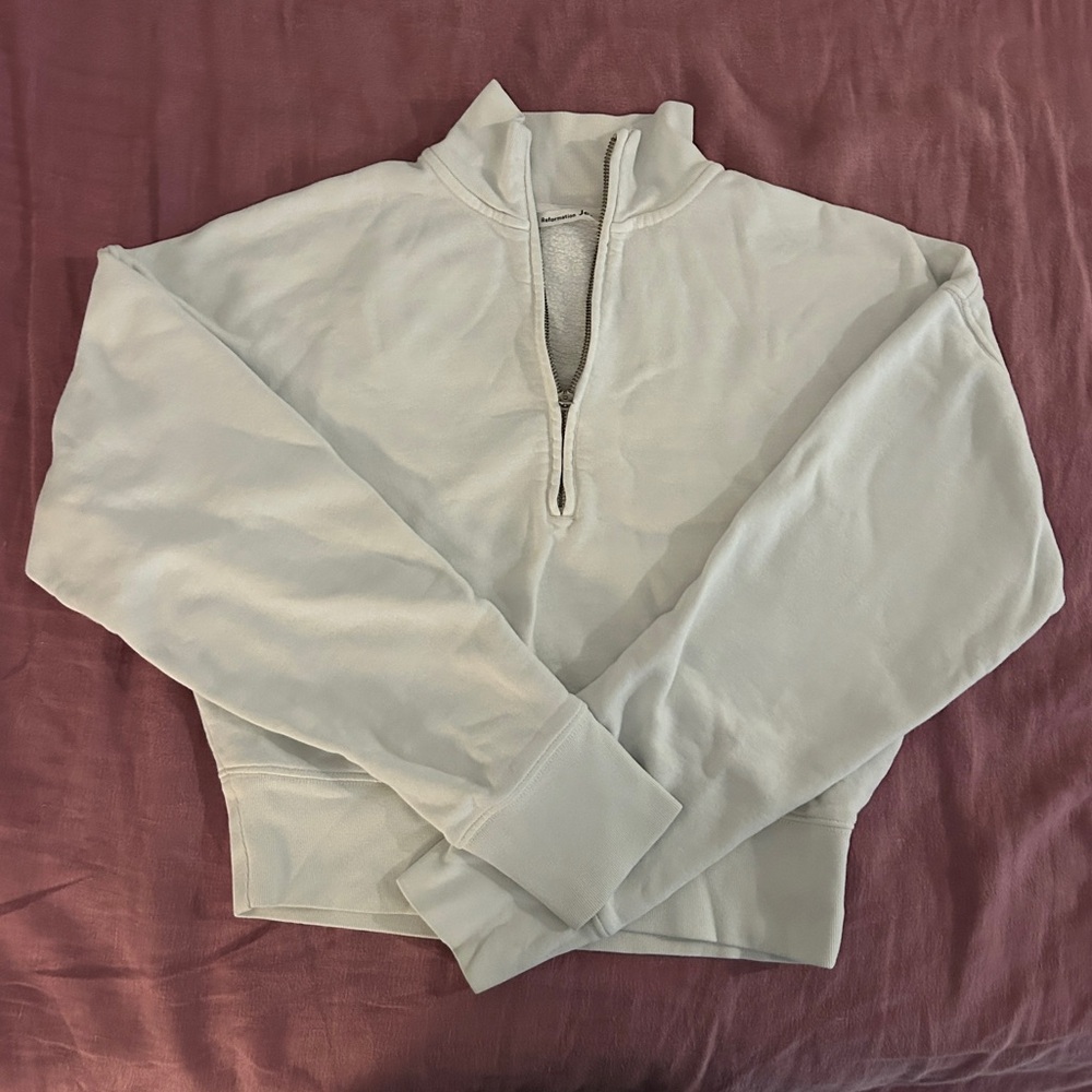 Reformation Jeans quarter zip
